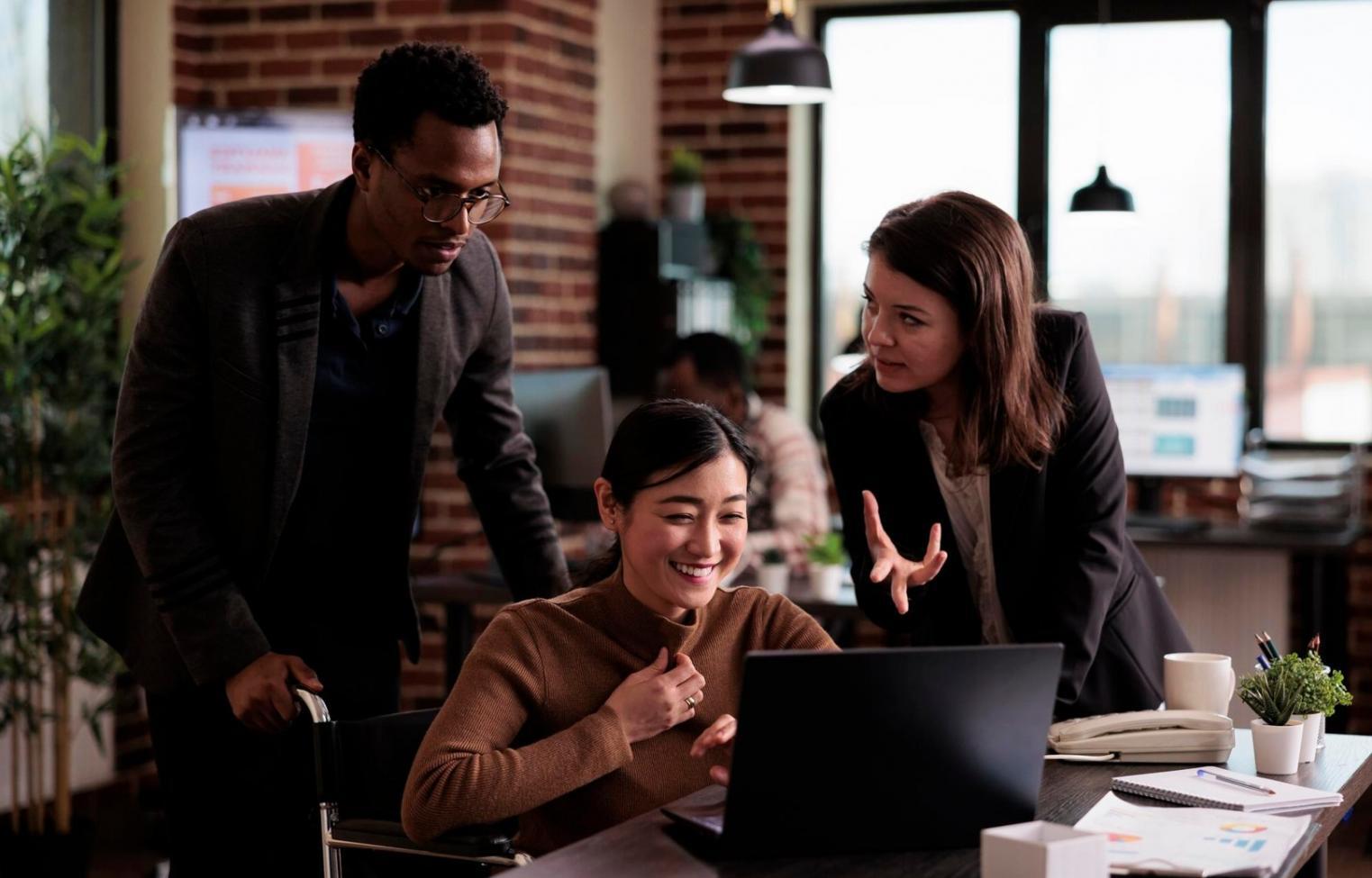 Financial planning workspace with charts